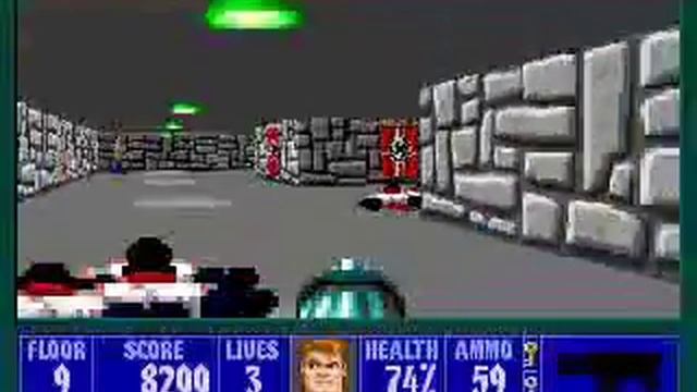 PC - Wolfenstein 3D - E4M9 (Otto Giftmacher) 100% Video смотреть онлайн