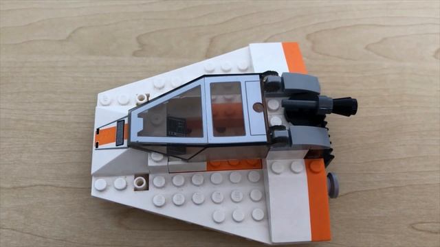 Star Wars Lego Snowspeeder Starship all 3 Pieces Together 75268 смотреть онлайн