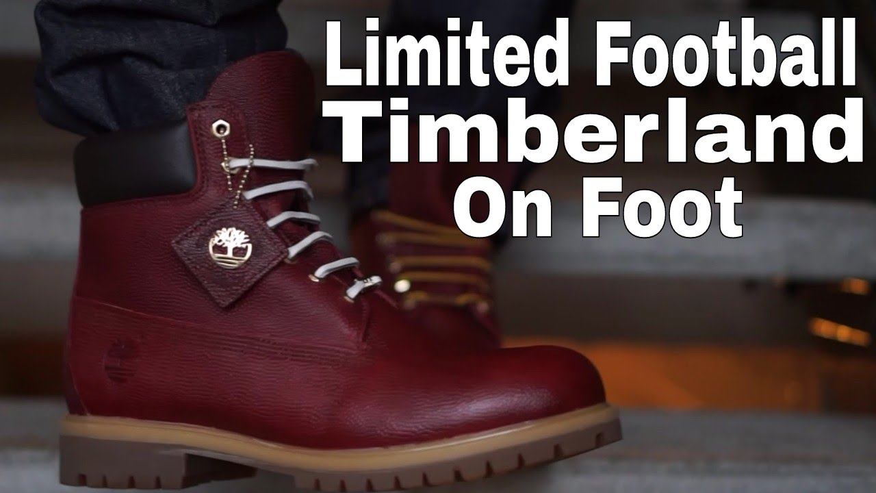 Limited Football Leather Timberlands (ON FOOT VID) смотреть онлайн