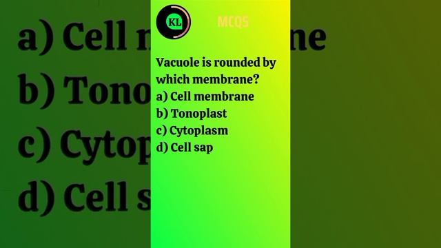 MCQs Cell। Vacuole is rounded by which membrane। #cell_biology #cell_the_unit_of_life смотреть онлайн