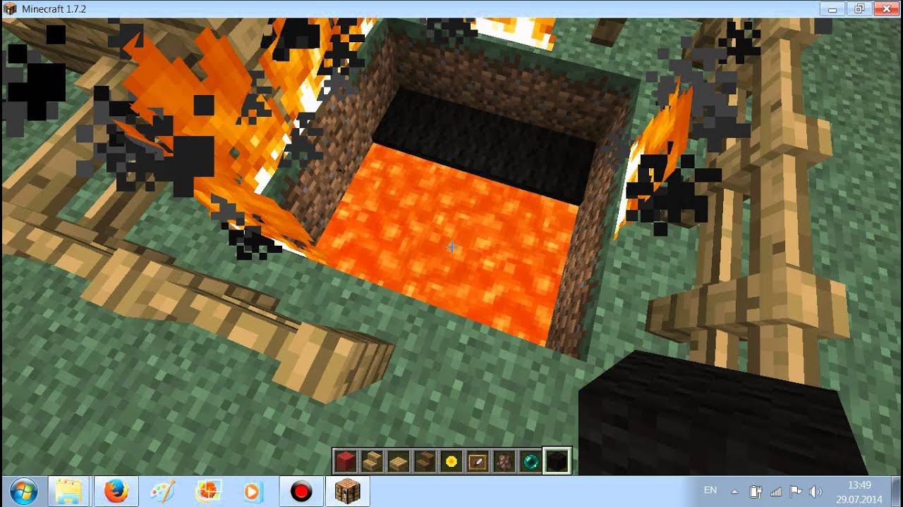 Постройка флага и клетки орков