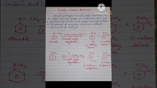 Organic chemistry Friedel crafts reaction of Ethers смотреть онлайн