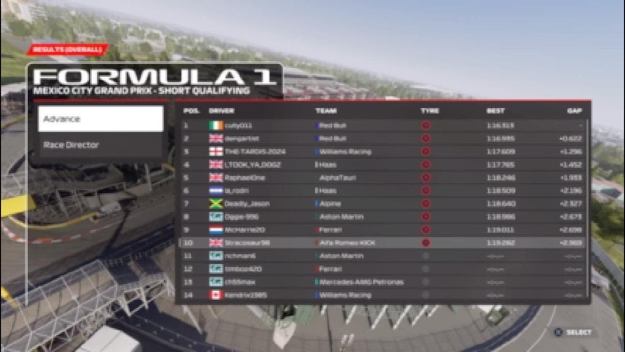 F1 2023 Flatout League Race S30 R17 Mexico смотреть онлайн