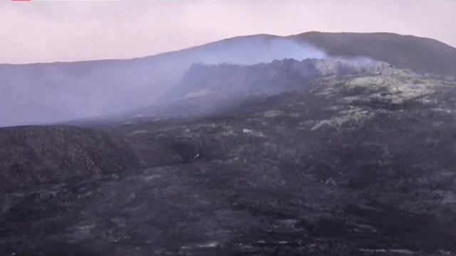 Tremors Rising And Blue Smoke Appearing At Iceland Fagradalsfjall Geldingadalir Volcano