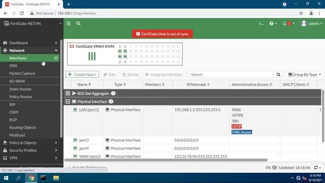 Fortigate with CLI LAN, WAN, DHCP, Policy смотреть онлайн
