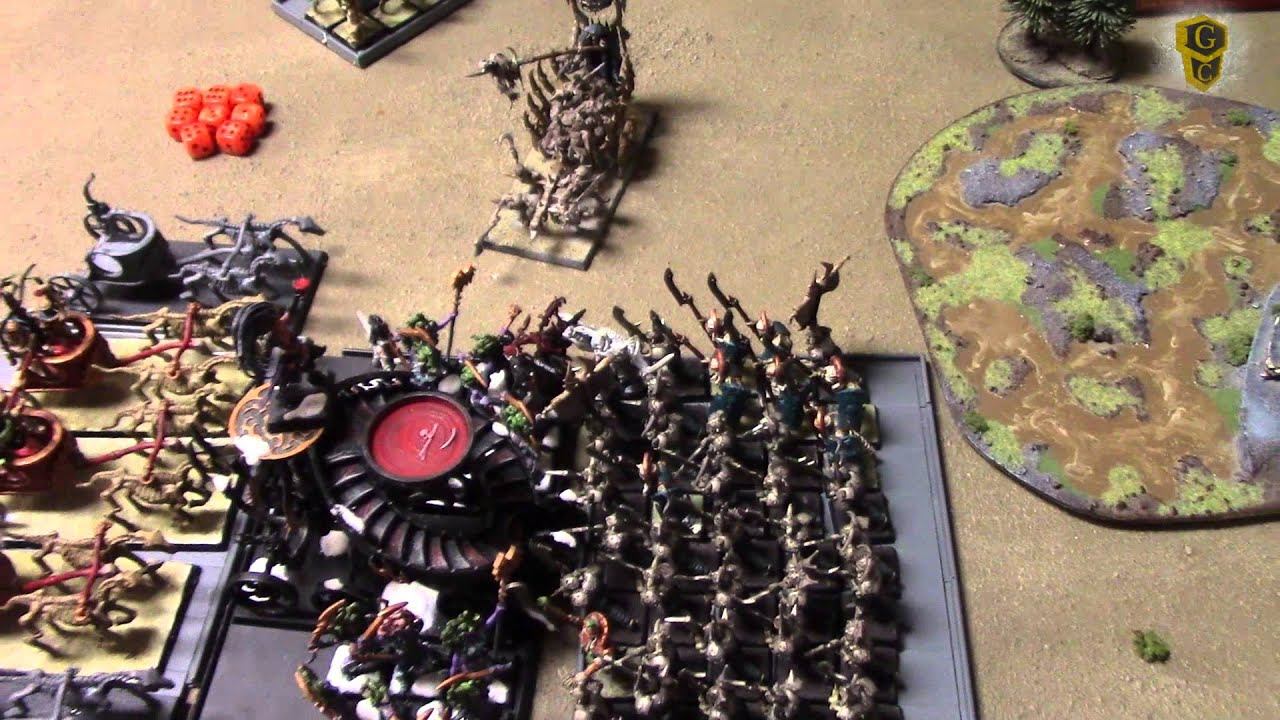 Warhammer Fantasy Battle Report - Undead vs Dark Elves смотреть онлайн