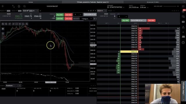 Cumulative Delta -Trading Divergence. Top Step Futures Trading смотреть онлайн