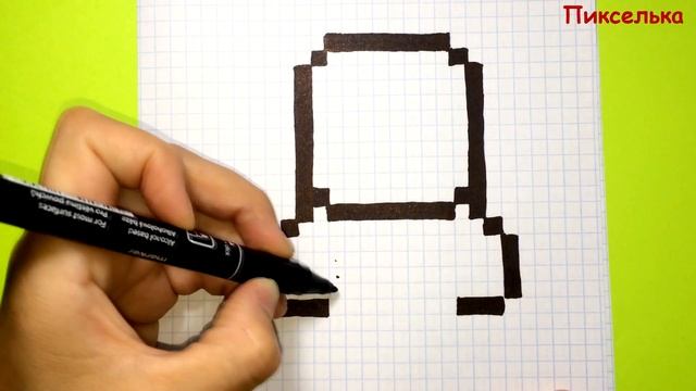 Как Рисовать Халка по Клеточкам ♥ Рисунки по Клеточкам #pixelart