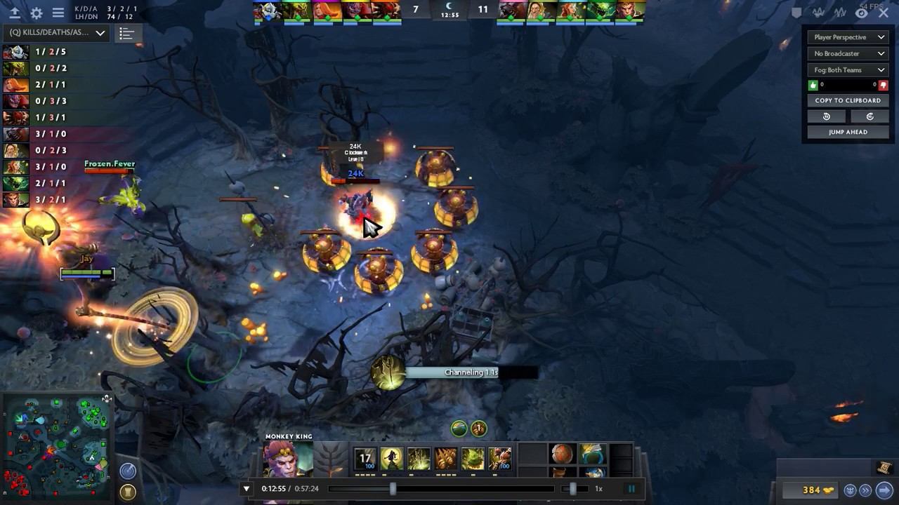 Dota IMBA monkey king, bounty rune trick смотреть онлайн