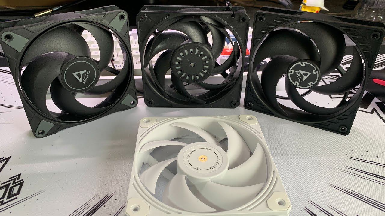 120mm Computer Fans Noise 12cm机箱风扇噪音（COOLLEO T28 / ARCTIC P12MAX / GT3600 / ARCTIC P12 REV.4）