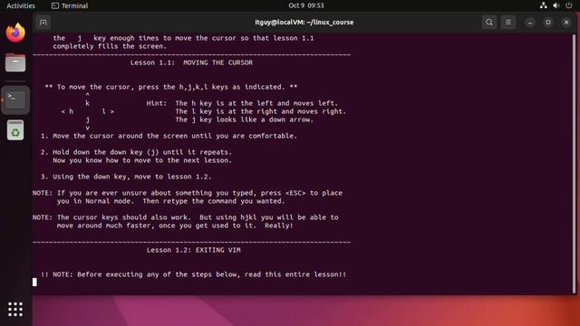 Терминал Linux. Vimtutor. Обучалка по редактору Vim. смотреть онлайн