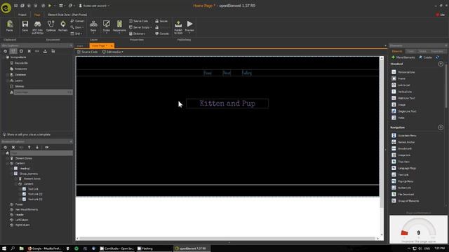OpenElement Tutorial A - How to create a basic static and responsive webpage смотреть онлайн