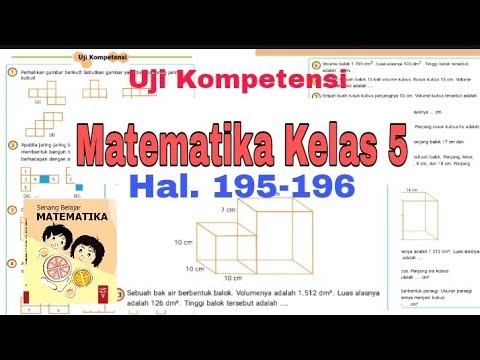 Uji Kompetensi Matematika Kelas 5 Halaman 195 dan 196 смотреть онлайн