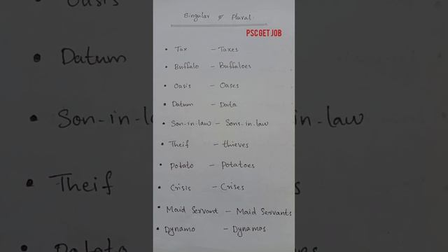 PSC ENGLISH - Confusing Singular & plural.. смотреть онлайн