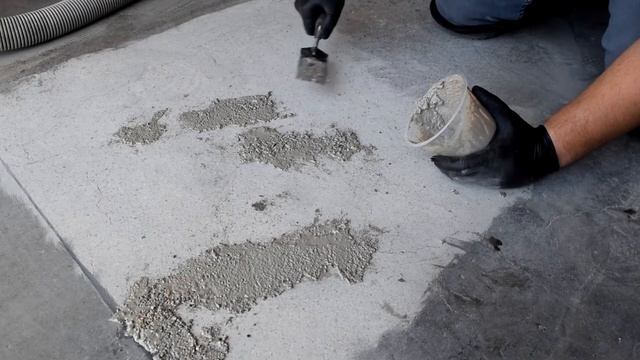 Polished Concrete Repair. Camo Patch UV Polymer for spalling and pitted concrete surfaces. смотреть онлайн