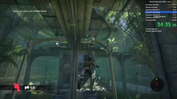 Bionic Commando (2009) speedrun 1:02:50