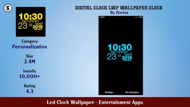 Top 10 Led Clock Wallpaper Android Apps смотреть онлайн