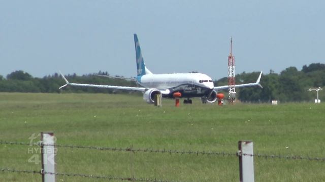 Boeing 737 MAX 9 London Stansted Airport 737-9 Max Boeing Livery Takeoff B737Max