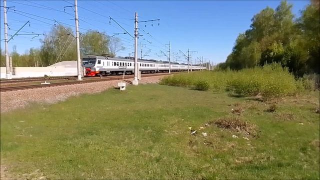 Скорый фирменный электропоезд ЭД4М "ЦППК" экспресс сообщением "Рязань 1-Казанский вокзал". смотреть онлайн