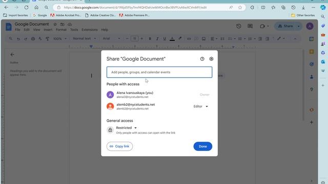 Как поделиться документом Google смотреть онлайн