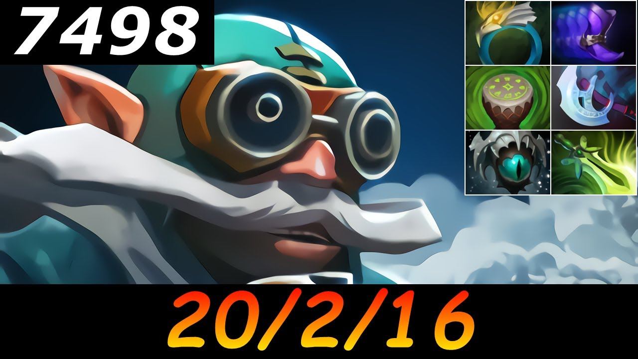 Dota 2 Gyrocopter 7498 MMR 20/2/16 (Kills/Deaths/Assists) Ranked Full Gameplay смотреть онлайн
