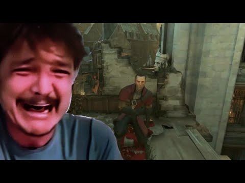 Pedro Pascal crying meme / Corvo vs Daud (Dishonored) смотреть онлайн