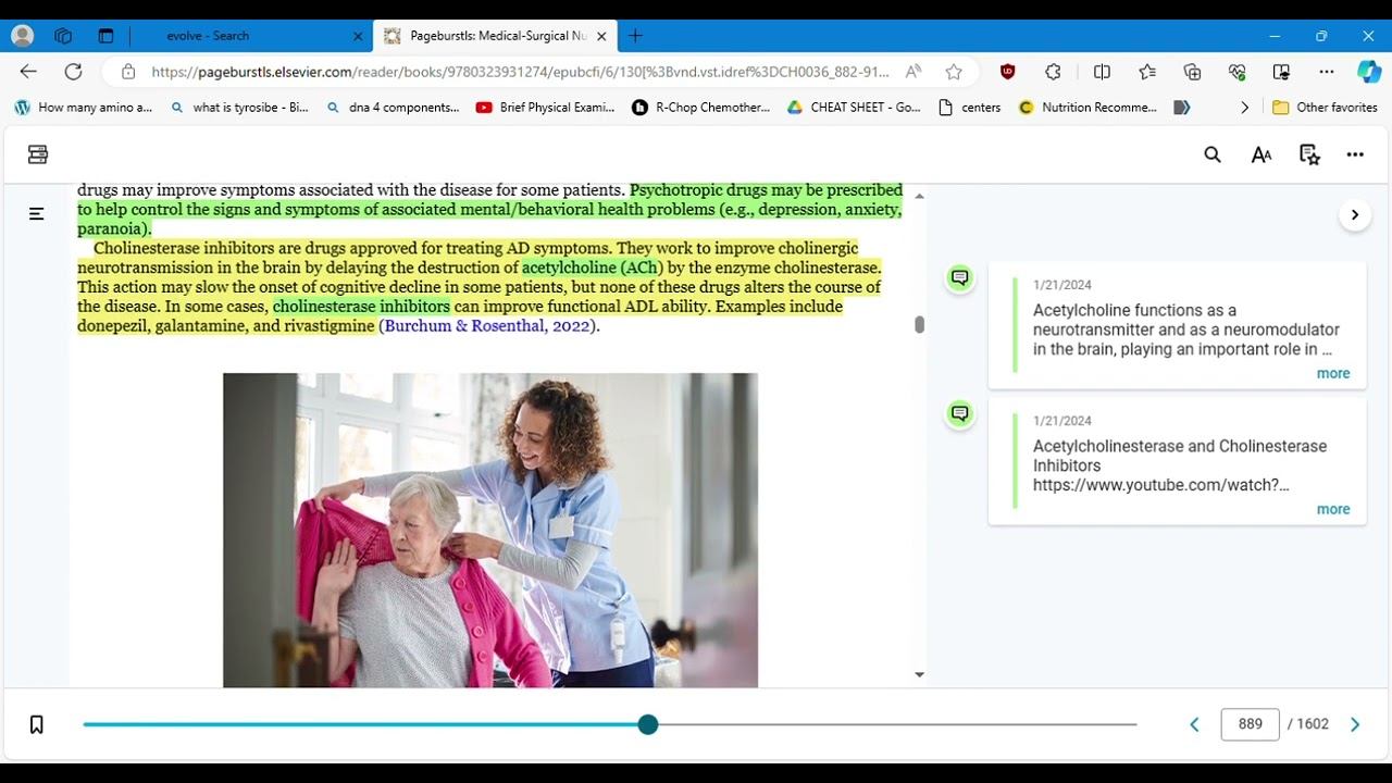 39/36 CONCEPTS OF CARE FOR PATIENTS WITH CONDITIONS OF THE CNS  THE BRAIN ALZHEIMER DISEASE   PART