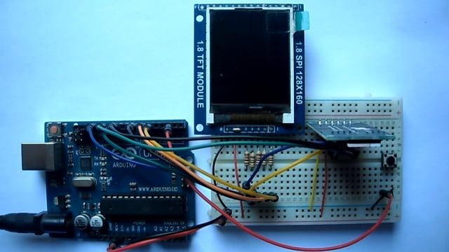 Arduino draw bitmap images on ST7735 TFT with SD card смотреть онлайн