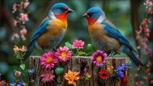 Видео для кошек (Птицы На Кормушке)