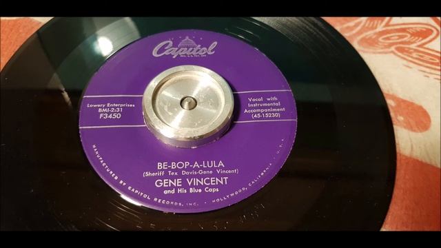 Gene Vincent - Be-Bop-A-Lula - 1956 Rock N Roll - Capitol F3450 смотреть онлайн