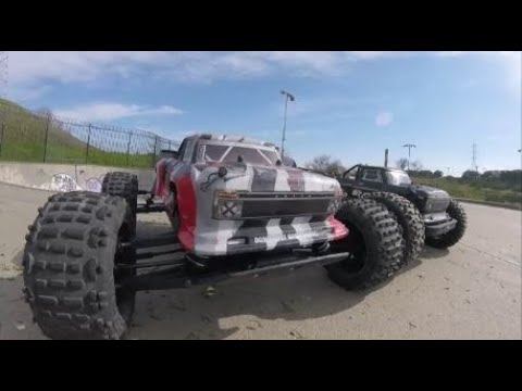 SKATEPARK KING? ARRMA Outcast 6s EXB Vs Outcast Light 6s