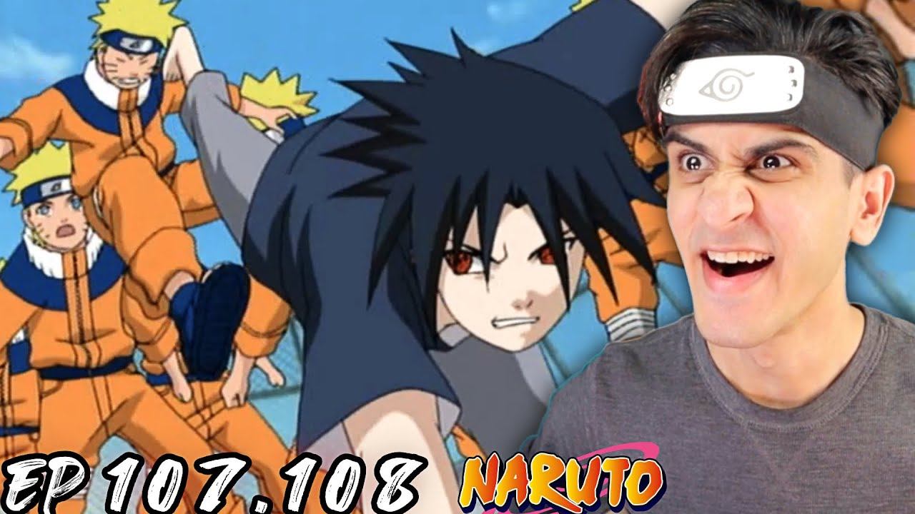 Naruto vs Sasuke! Naruto Episode 107, 108 Reaction! смотреть онлайн