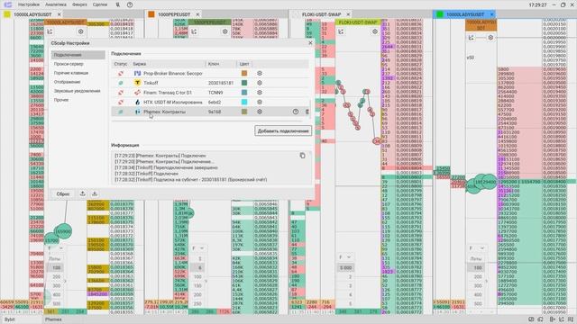 Как подключить CScalp к бирже Phemex | Актуальная инструкция смотреть онлайн