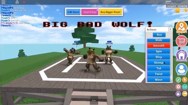 BIG BAD WOLF DANCE *Roblox* MeMe смотреть онлайн