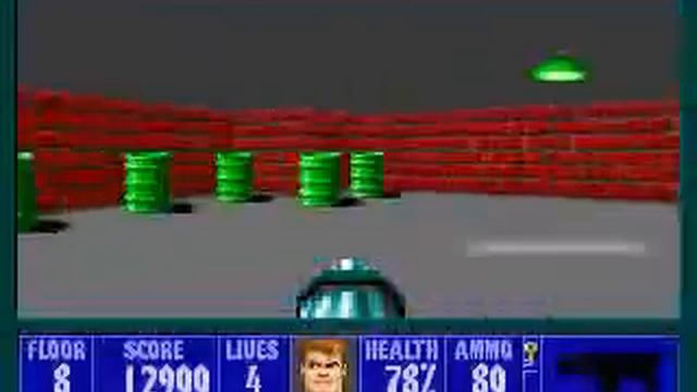 PC - Wolfenstein 3D - E1M8 100% Video