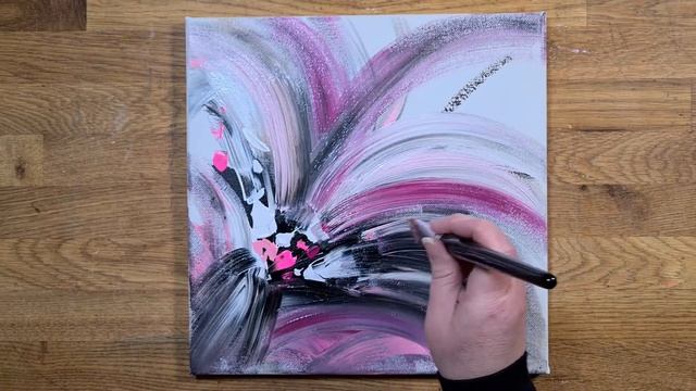 Acrylic Abstract Flower | Satisfying | Acrylic Painting for Beginners | How to paint Step by Step смотреть онлайн
