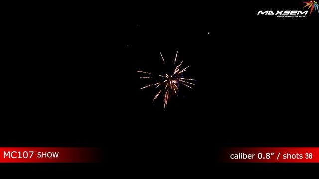 Батарея салютов MC107, SHOW, 0,8"/36 залпов смотреть онлайн