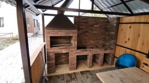 Мангальная зона в беседку