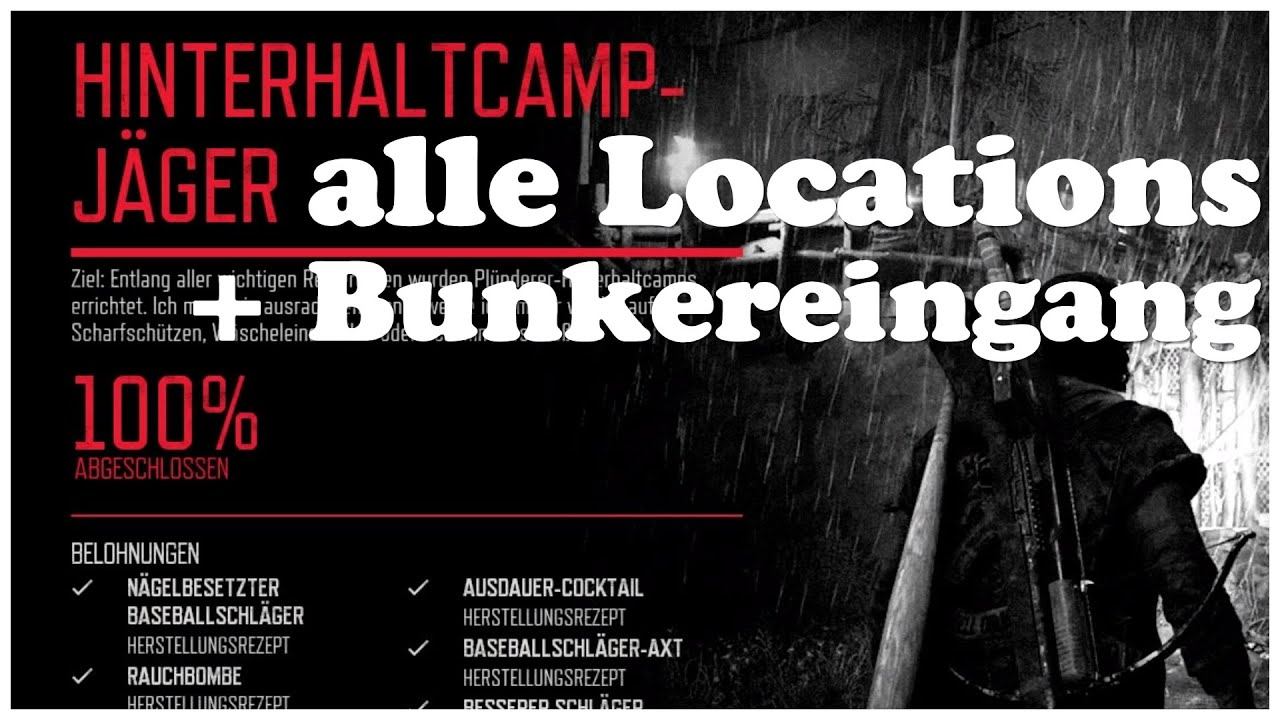 Days Gone alle Hinterhalt Camps Location und Bunkereingang auf der Karte Trophy Hinterhaltcamp Jäge смотреть онлайн