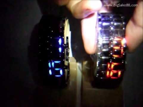 Популярные часы для молодежи Iron Samurai LED смотреть онлайн