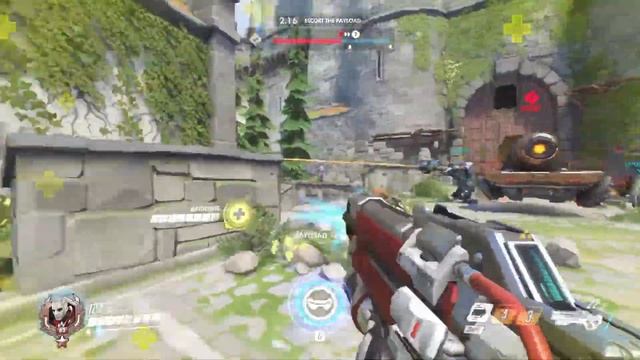 Overwatch Soldier + Reinhardt combo! смотреть онлайн