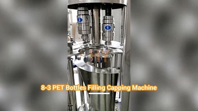 High speed 8-3 PET Bottles Rinsing Filling Capping Machine смотреть онлайн