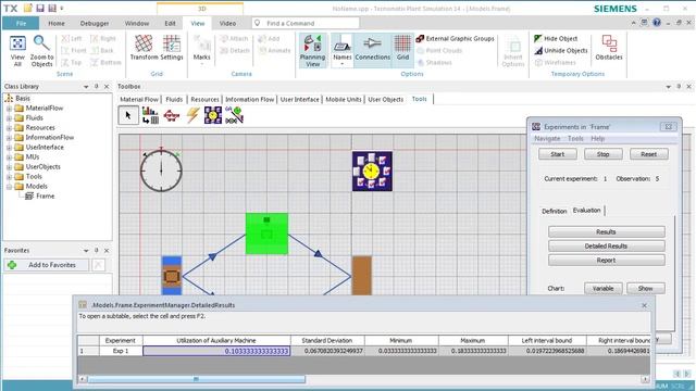 Tecnomatix Plant Simulation - ExperimentManager (Урок 15 - Использование менеджера экспериментов)