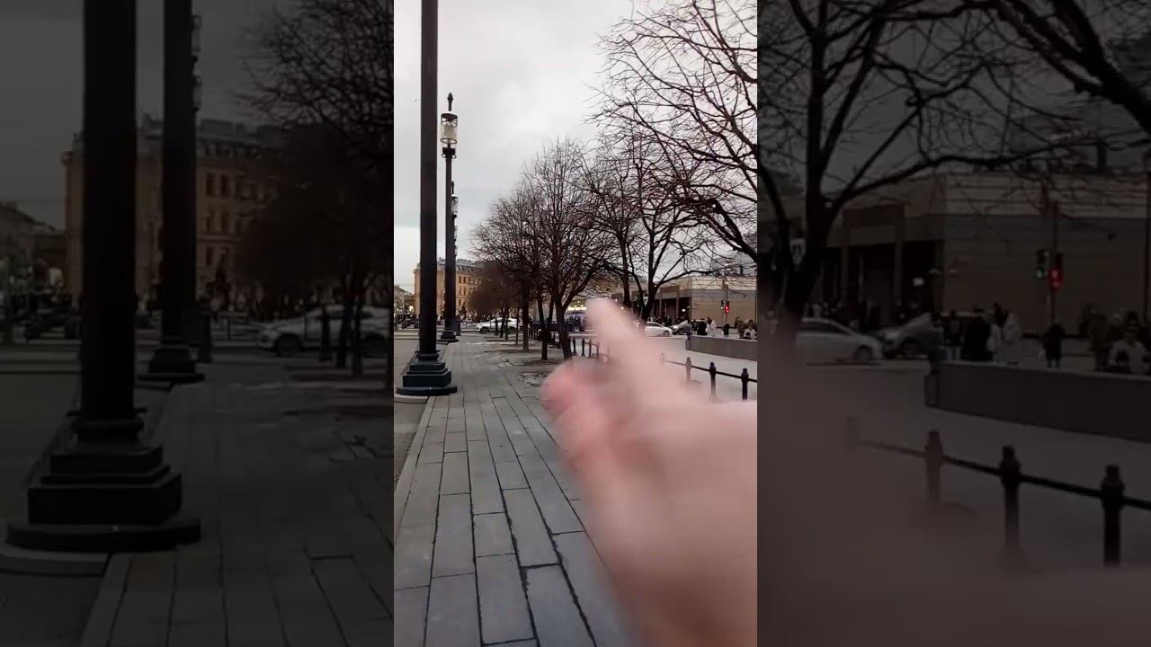 Красивые сталинские здания в центре Ленинграда-Петербурга.Панорама Сенной площади в Петербурге. смотреть онлайн