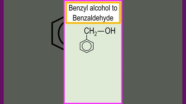 Benzyl alcohol to benzaldehyde using PCC in the presence of CH2Cl2. #chemistry смотреть онлайн