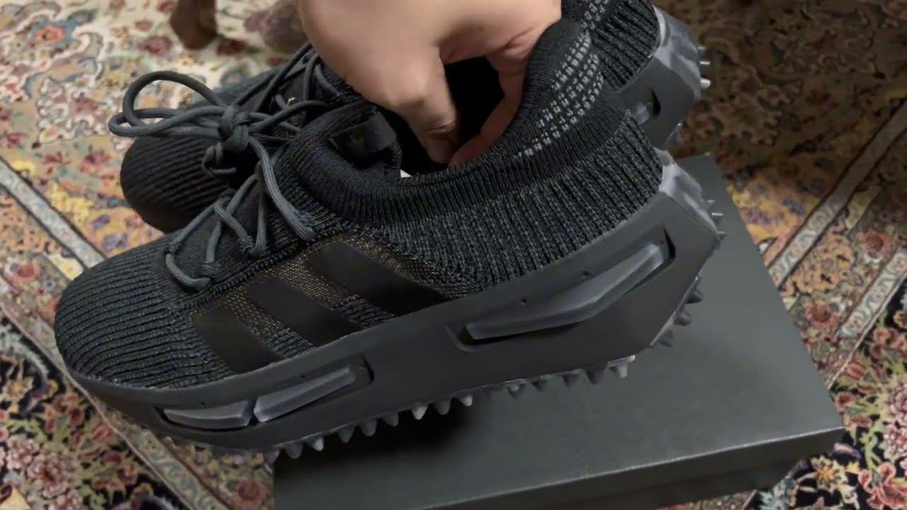 Unboxing Adidas NMD S1 IG5537 Black Carbon смотреть онлайн