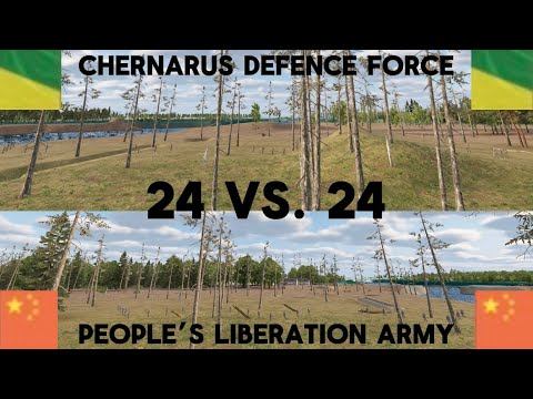 Arma Reforger- Chernarus Defence Force VS. People’s Liberation Army (24v24 Infantry Only) смотреть онлайн