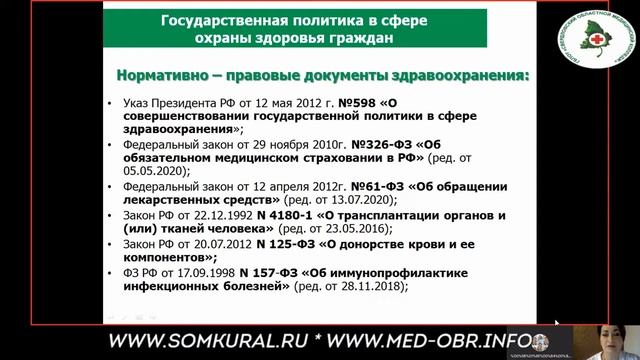 01.09.20 Нормативно правовые основы здравоохранения.Презентация смотреть онлайн