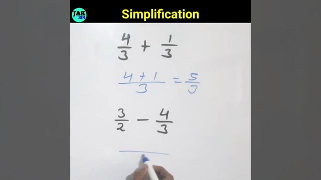 Simplification ki short trick | bhinn ka jod ghatana смотреть онлайн