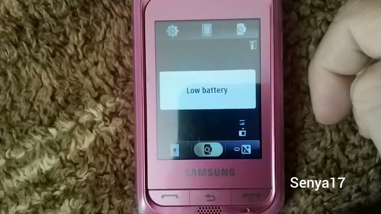 Samsung GT-C3300I Low battery 4 languages смотреть онлайн